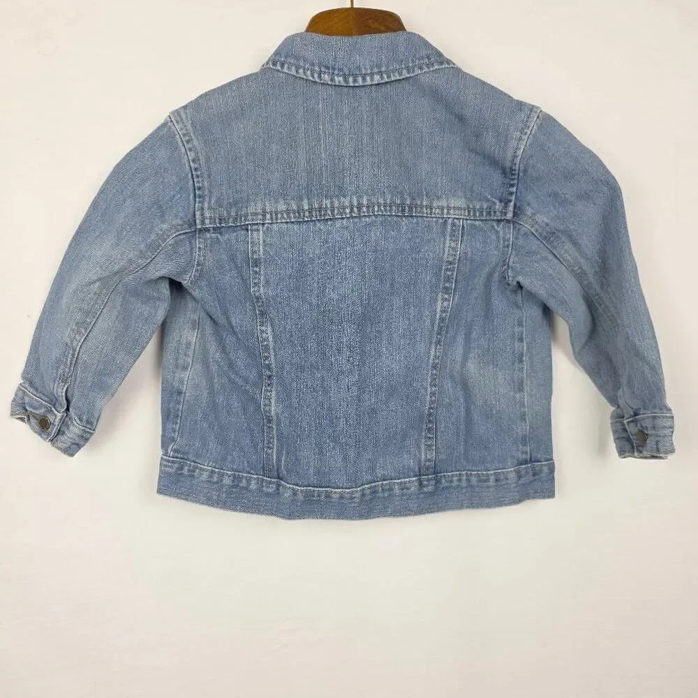 OshKosh Genuine Kids 4T Denim Jean Jacket Vintage Style